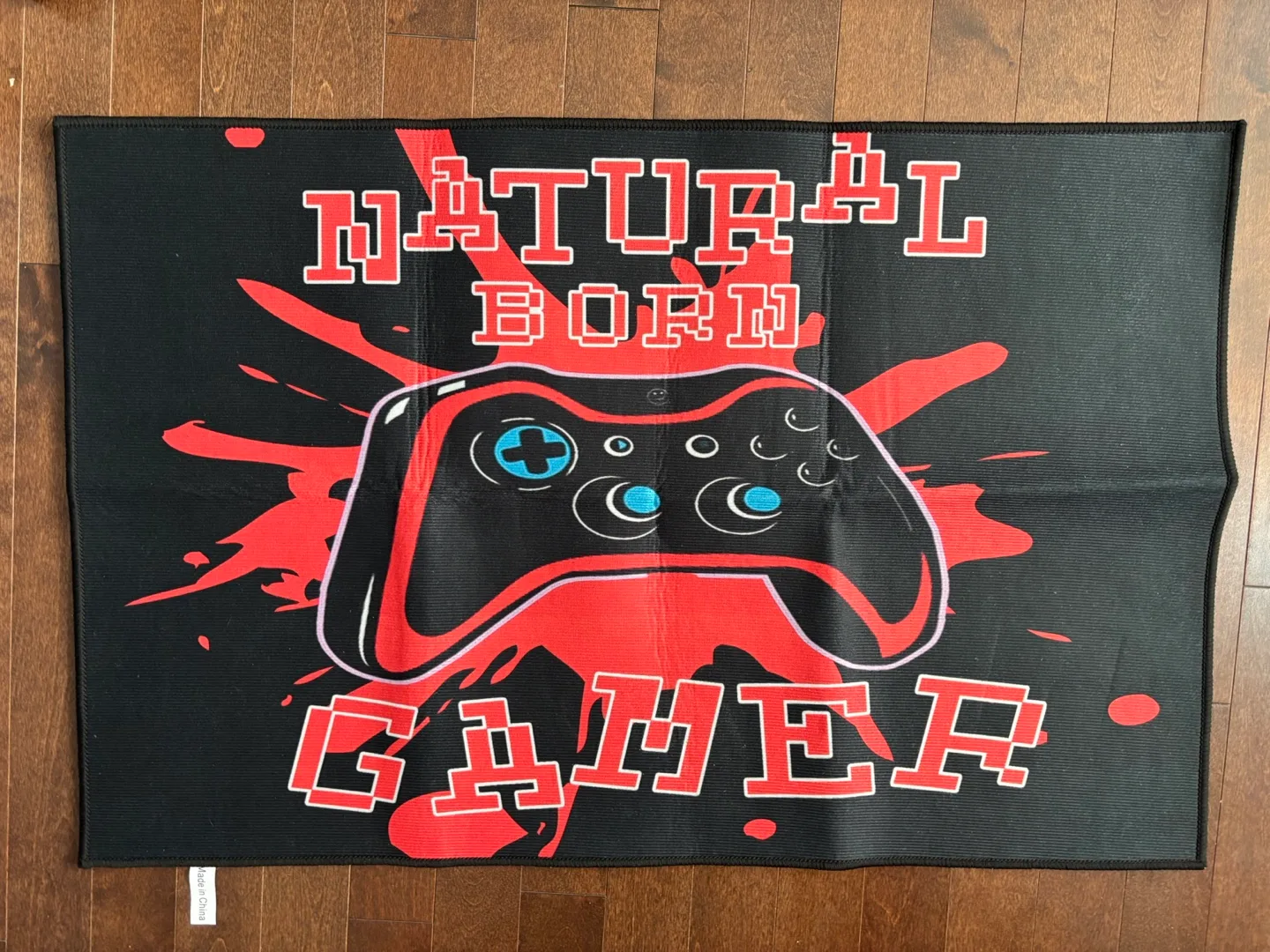 Natural Born Gamer Black Desk Mat thumbnail