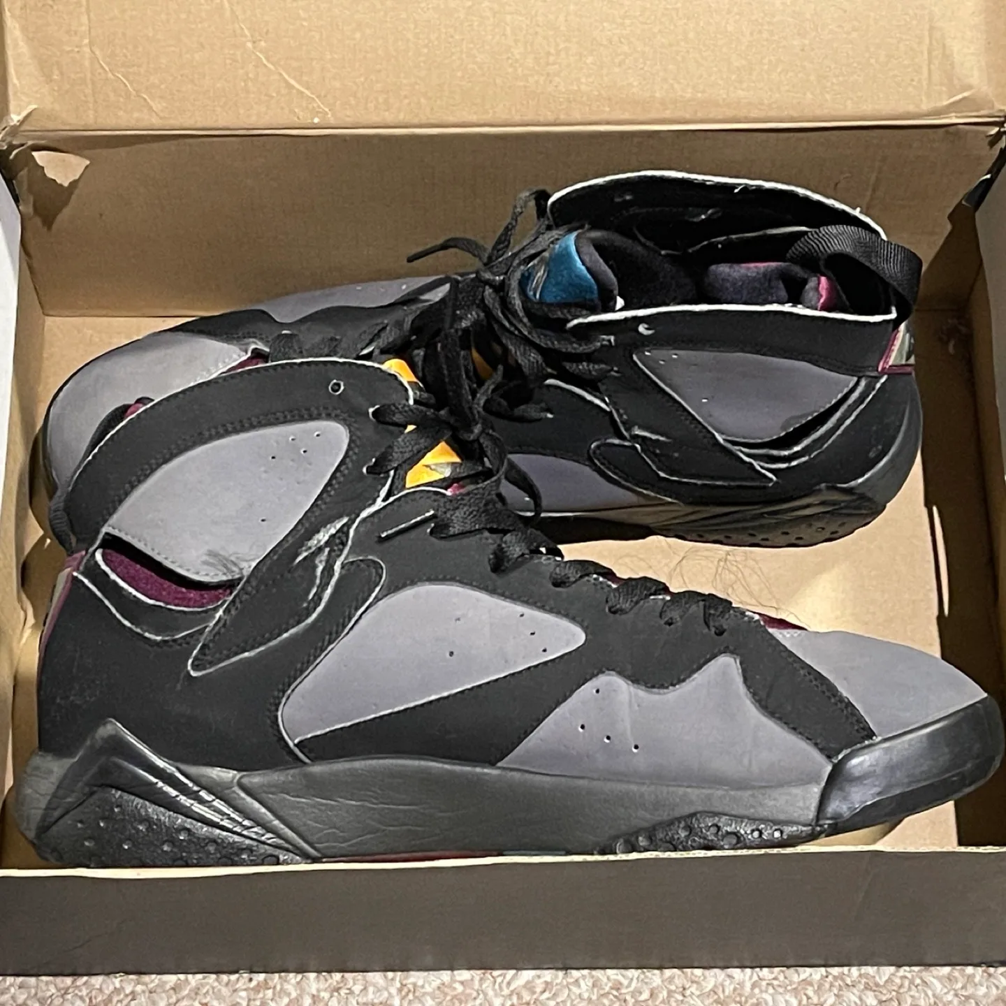 Air Jordan 7 Retro Black/Grey - Size 11 image indicator(4)
