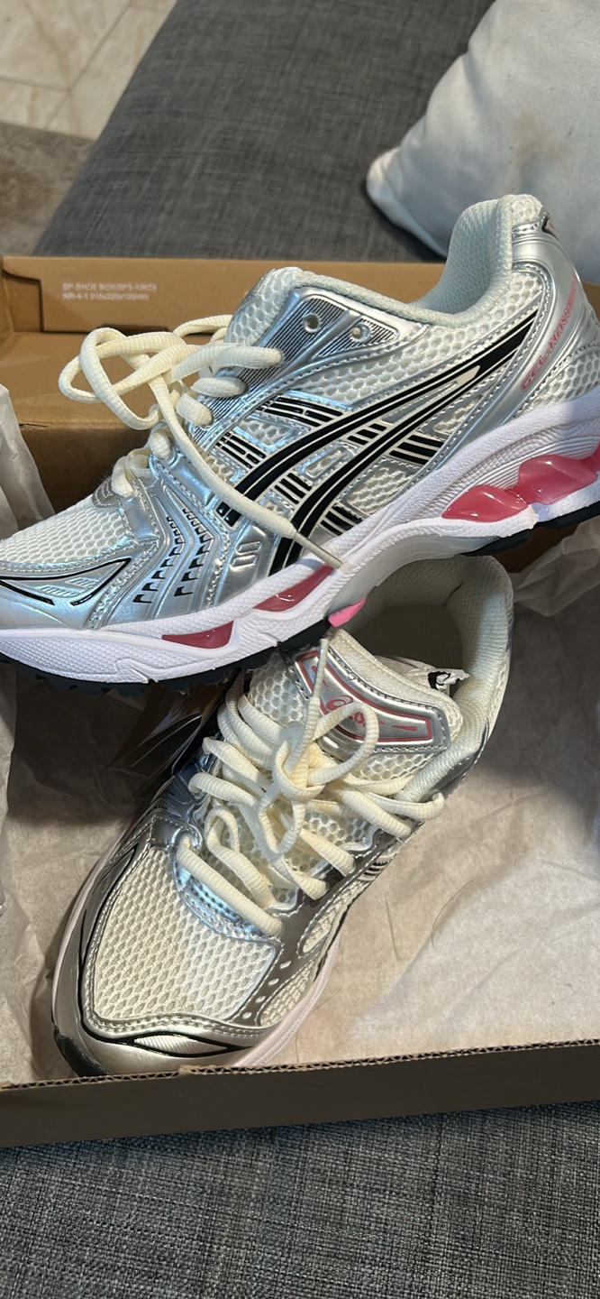 New Asics Gel-1090 Running Shoes, Silver/Pink - photo 3