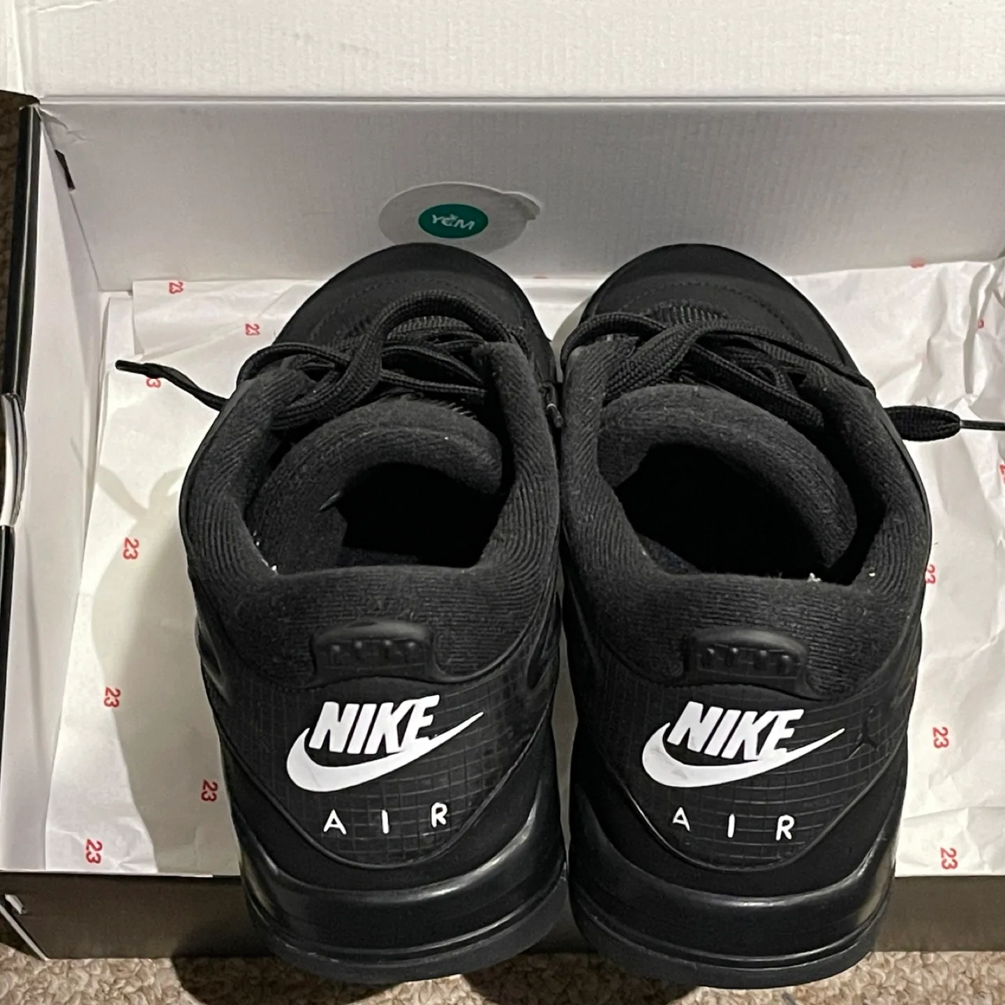 Nike Air Jordan 4 RM Black/White, Size 11 image indicator(5)