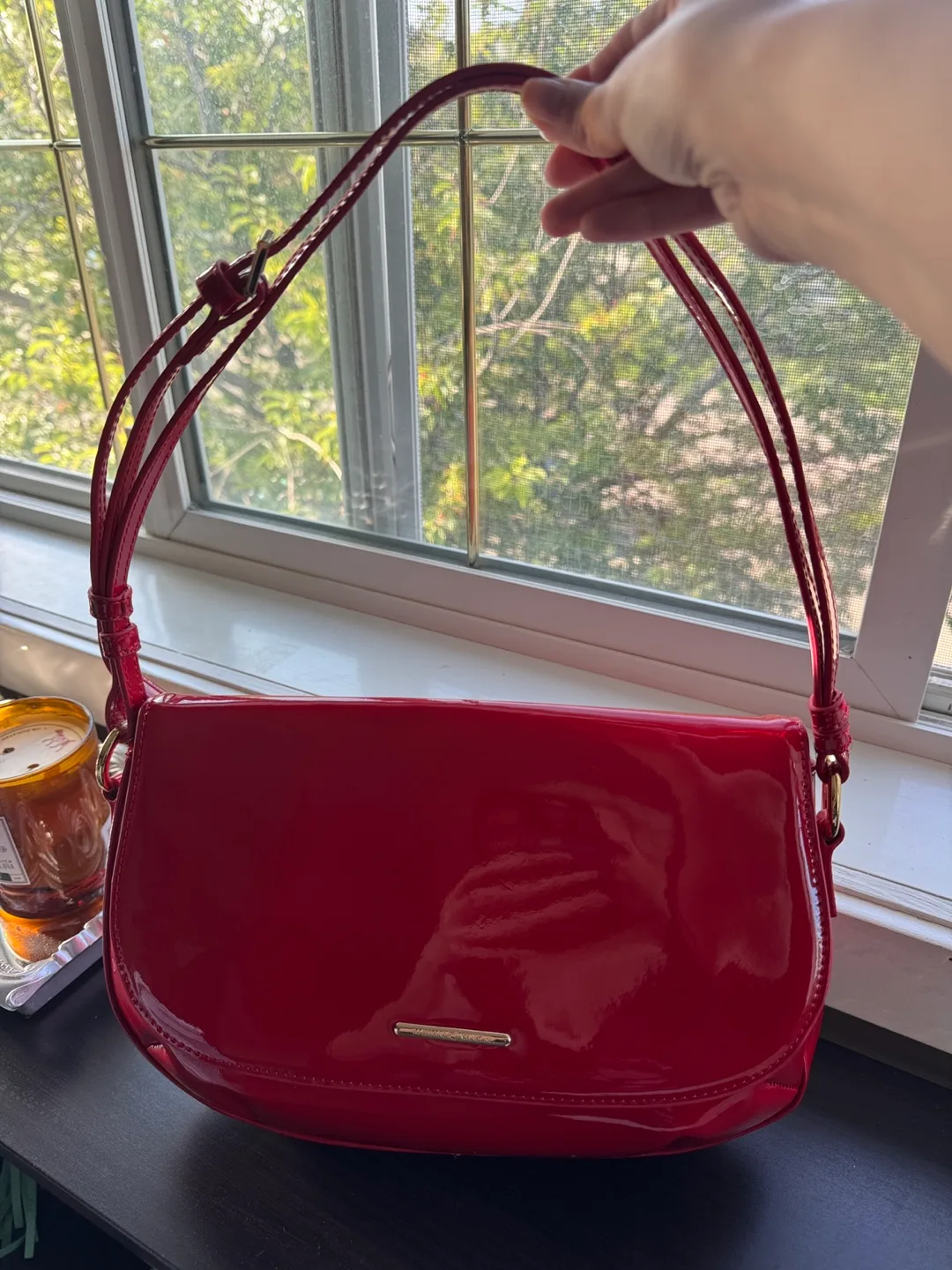 New Alessandra Manzoni Red Patent Leather Bag thumbnail
