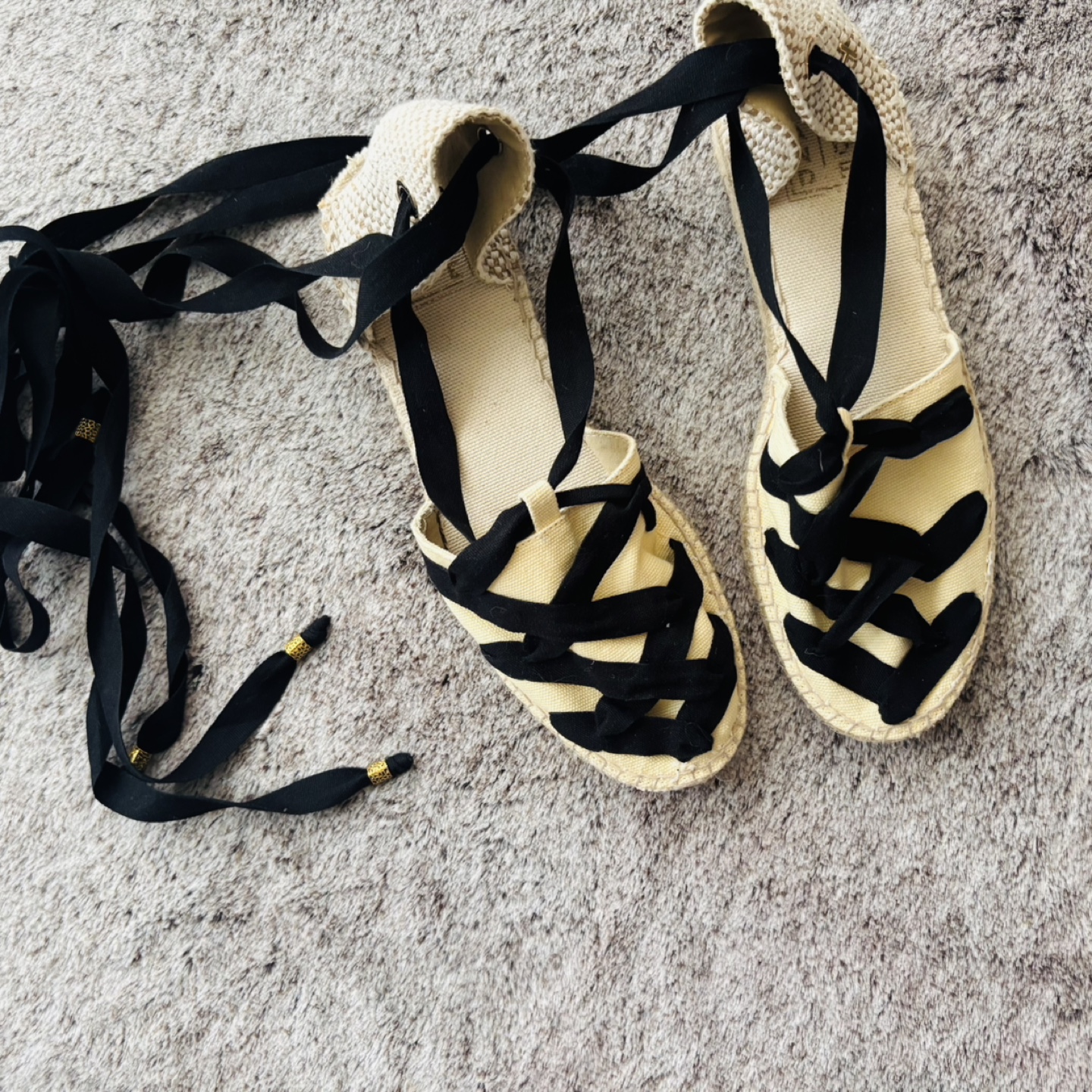Handmade Espadrille Flats - Size 9