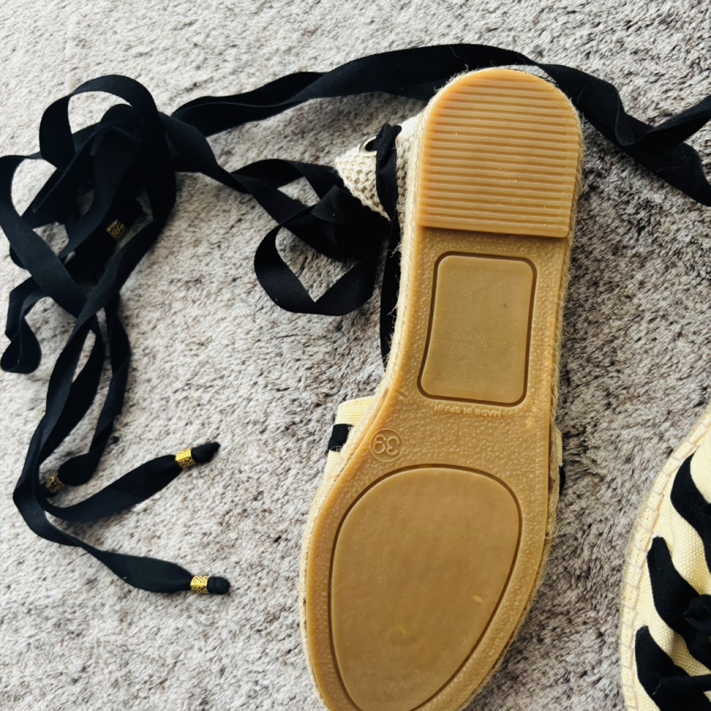 Handmade Espadrille Flats - Size 9 - photo 3