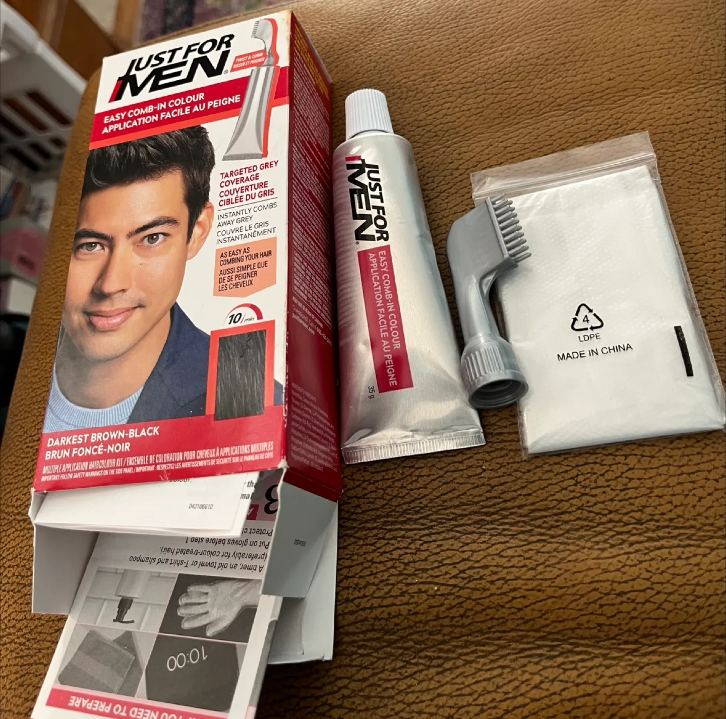 Just For Men Easy Comb-In Colour - Darkest Brown-Black thumbnail