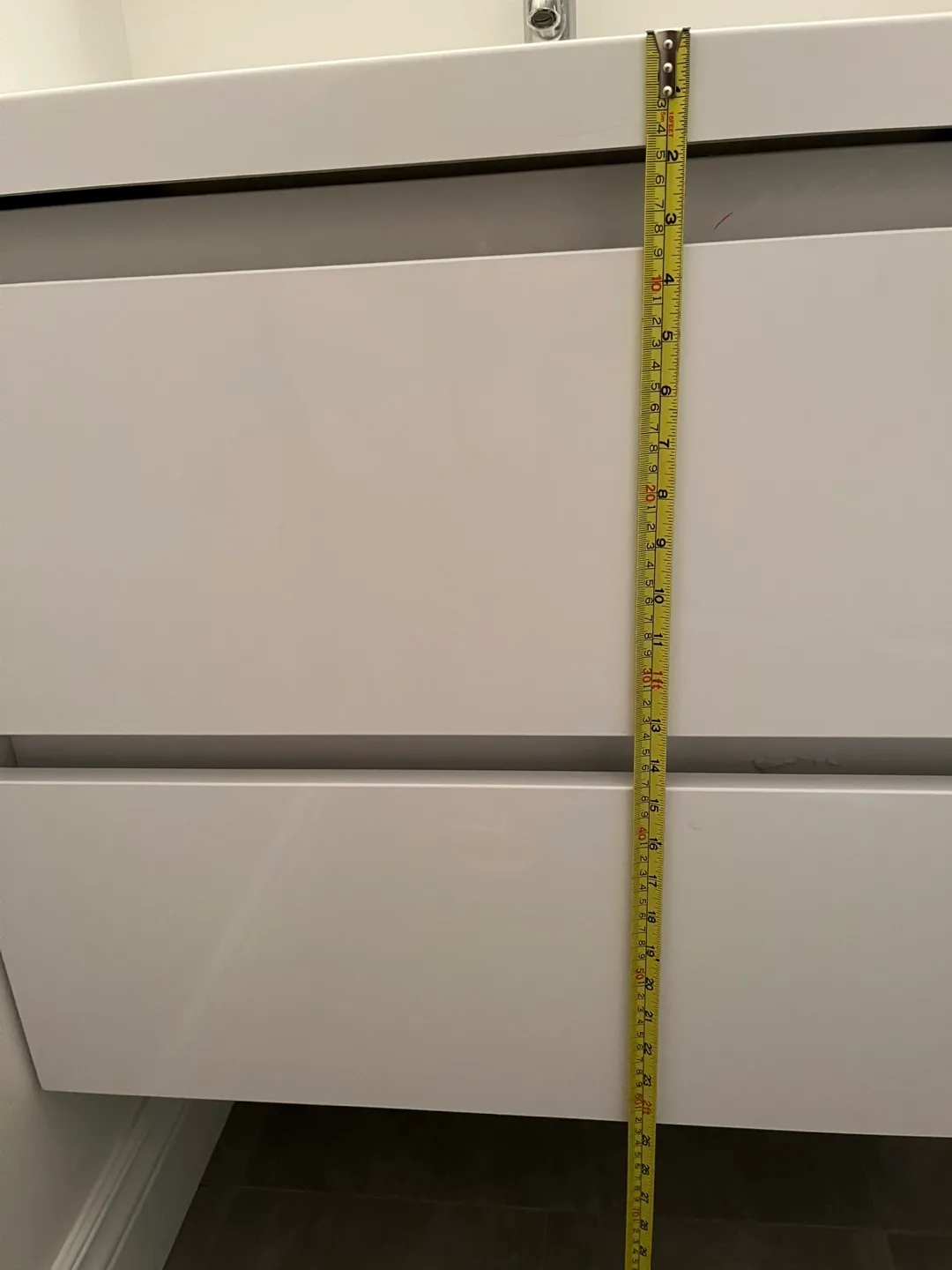 White Bathroom Vanity with Sink image indicator(8)