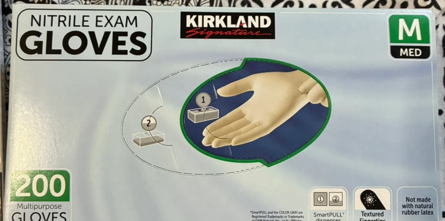 NEW! Kirkland Signature Nitrile Exam Gloves - Medium thumbnail