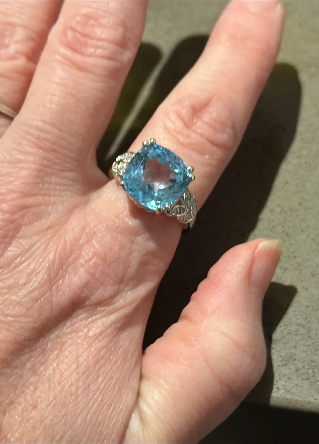 8.100 CTW Blue Topaz Ring thumbnail