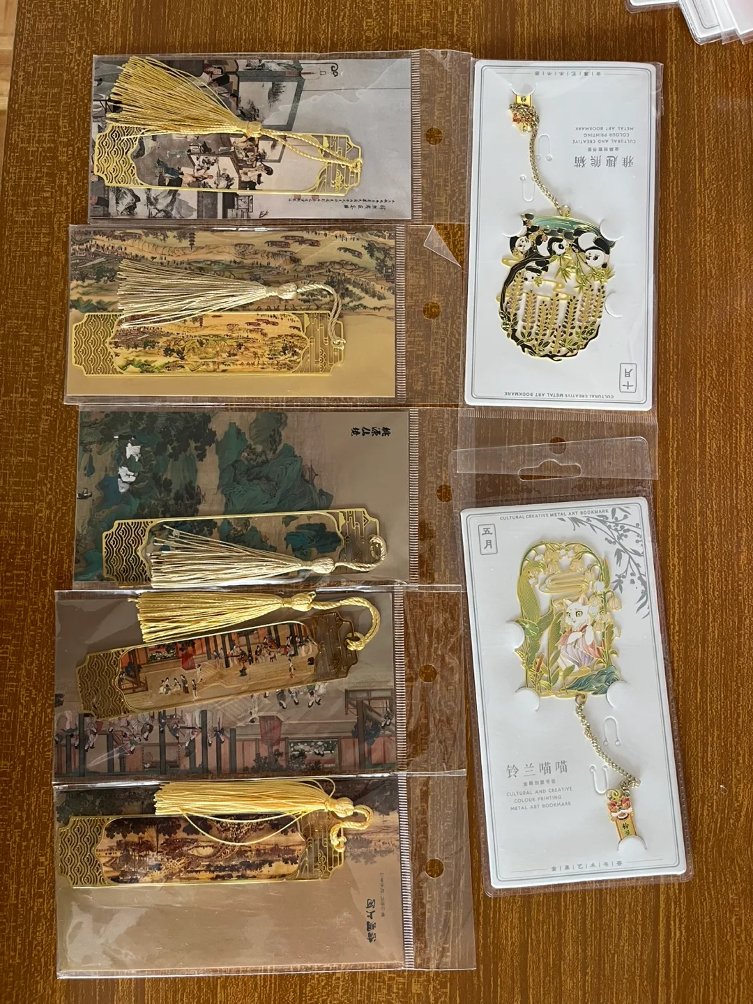 Cultural Metal Art Bookmarks - Panda, Landscapes thumbnail
