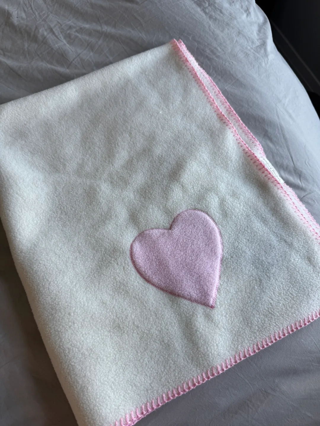 Heart Fleece Baby Blanket thumbnail