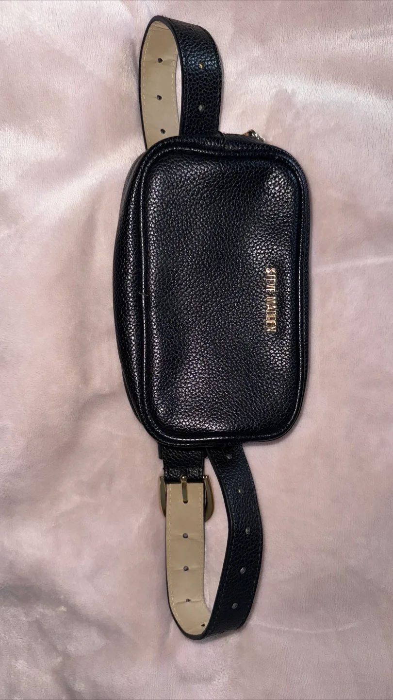 Steve Madden Black Belt Bag thumbnail