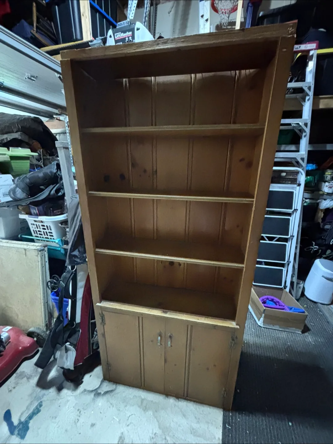 Wooden Bookcase with Cabinet thumbnail
