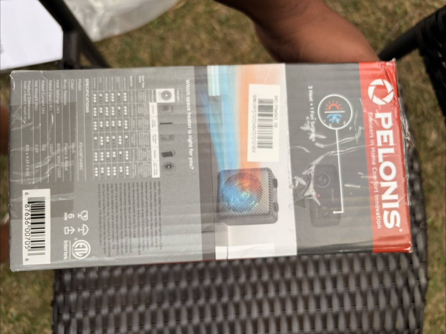Pelonis Fan-Forced Heater + Fan – Brand New - photo 4