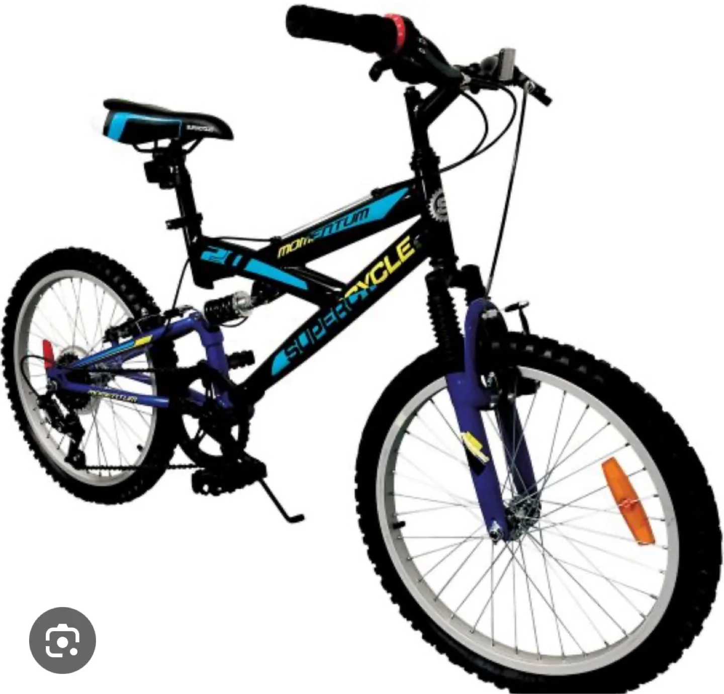 Supercycle Momentum 20" Bike - Black & Blue thumbnail
