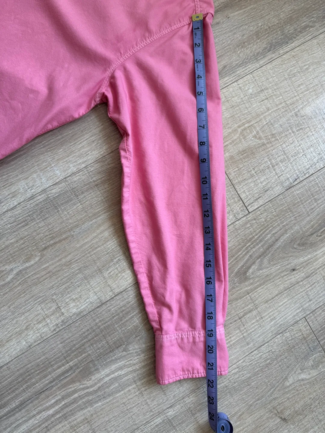 Rachel Roy Pink Button Down Oversized Shirt sz S image indicator(4)