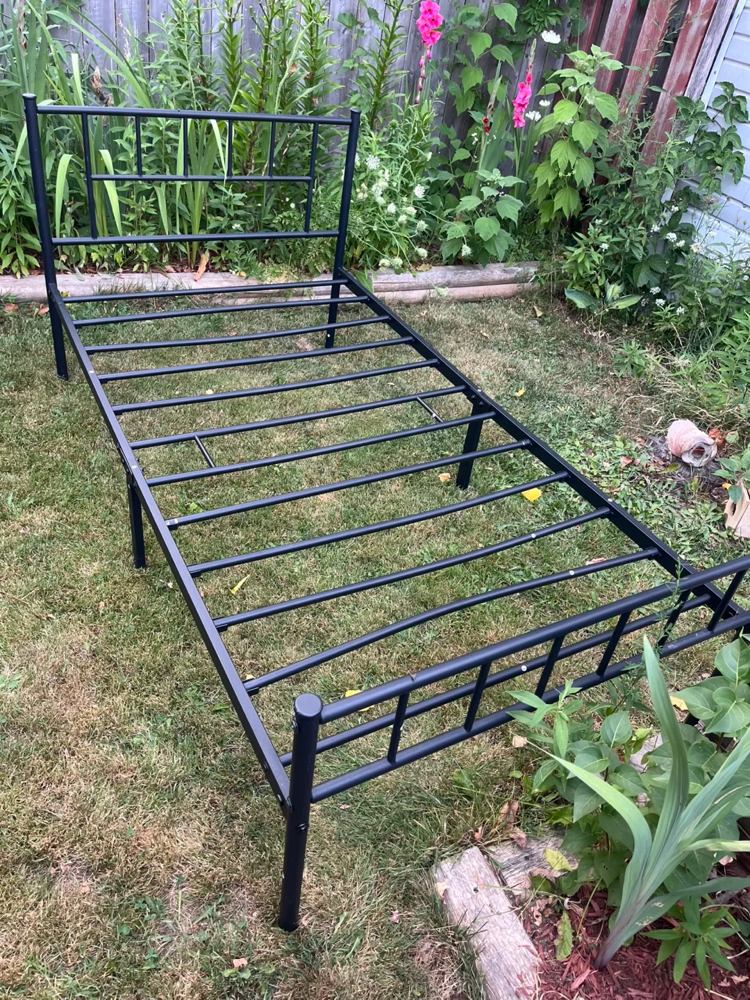 Black Metal Twin Bed Frame thumbnail