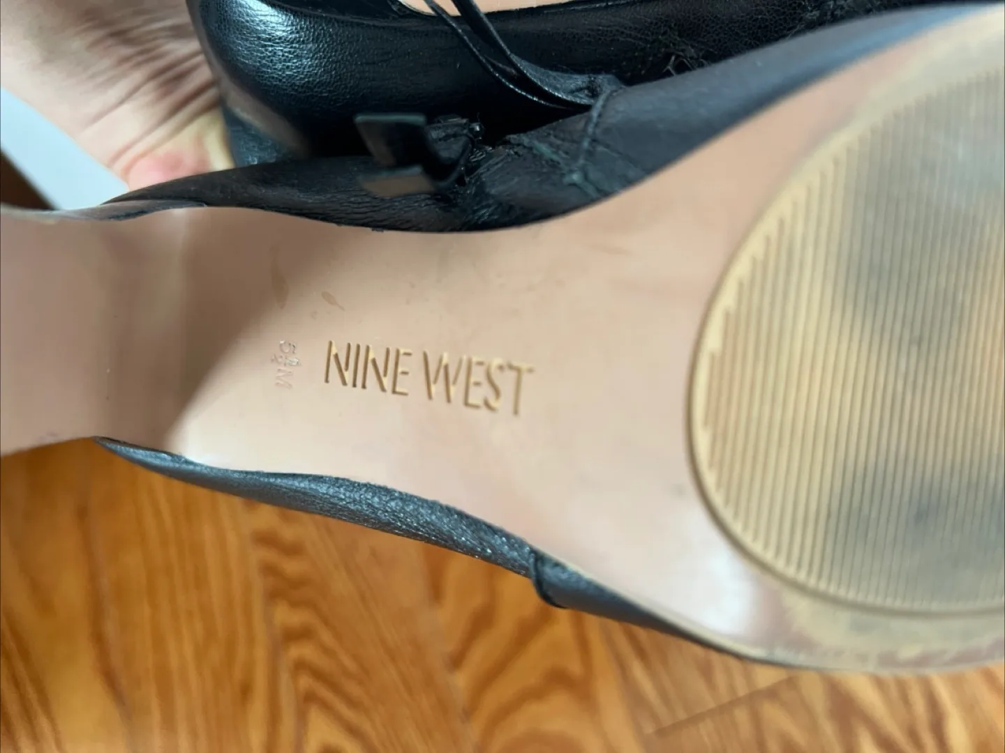 Nine West Black Leather Ankle Boots - 5.5 image indicator(4)