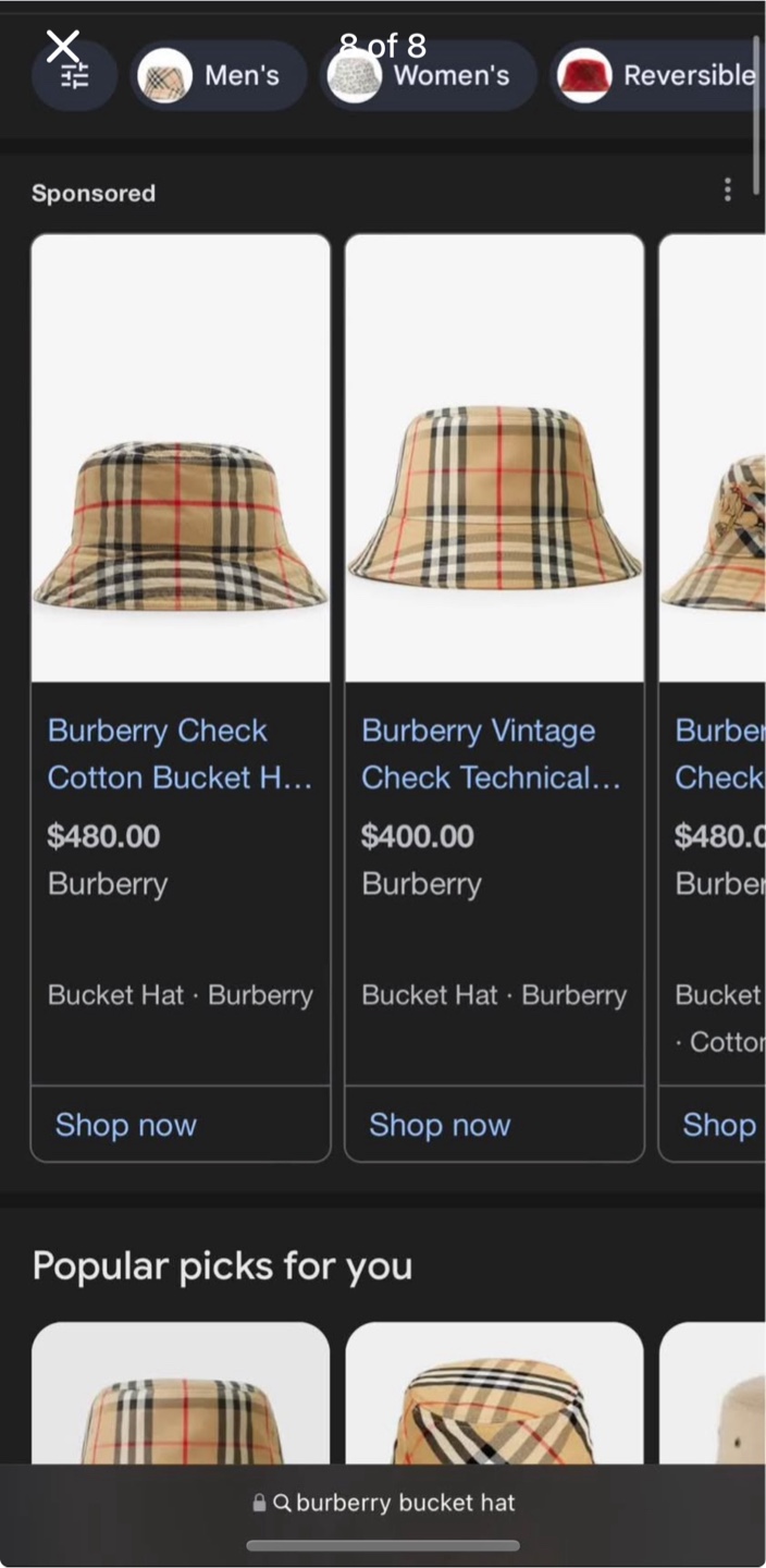 Burberry Check Bucket Hat - New with tags! - photo 5