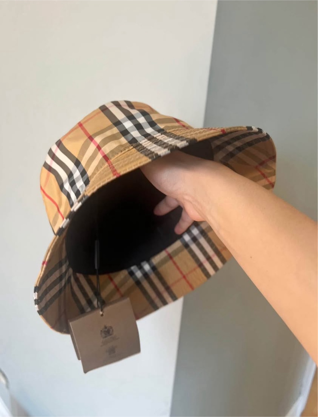 Burberry Check Bucket Hat - New with tags!