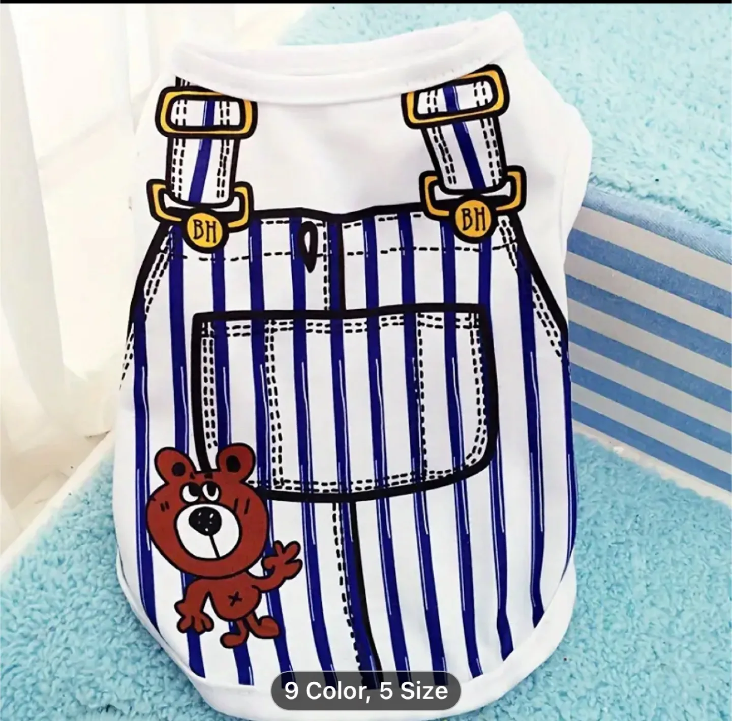 Dog T-Shirt Overalls Design, XL thumbnail