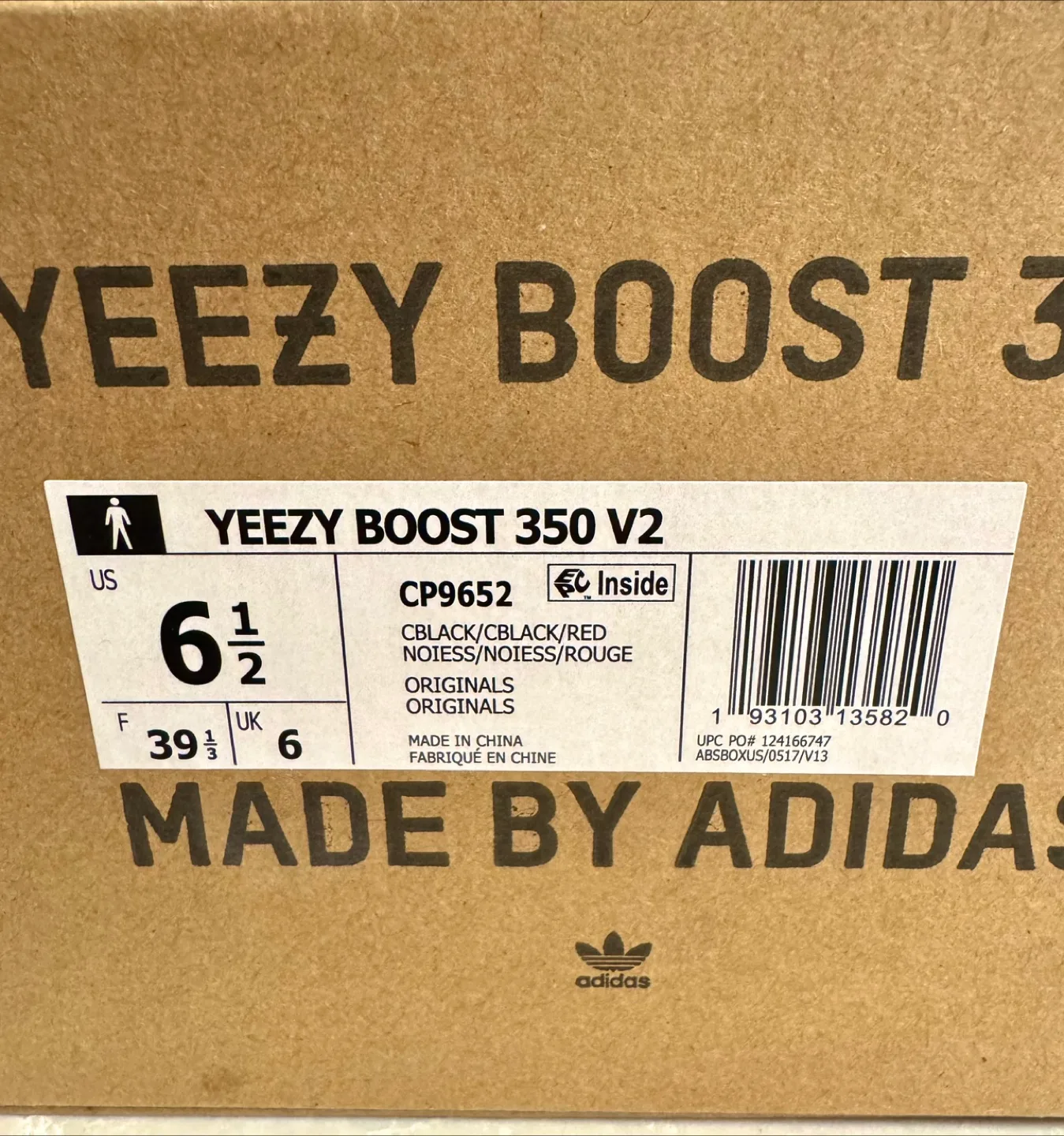 Adidas Yeezy Boost 350 V2 - Black & Red - Youth: 6.5 image indicator(7)