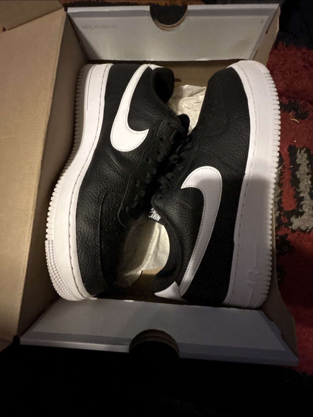 Nike Air Force 1 '07 Black/White - Men's 11