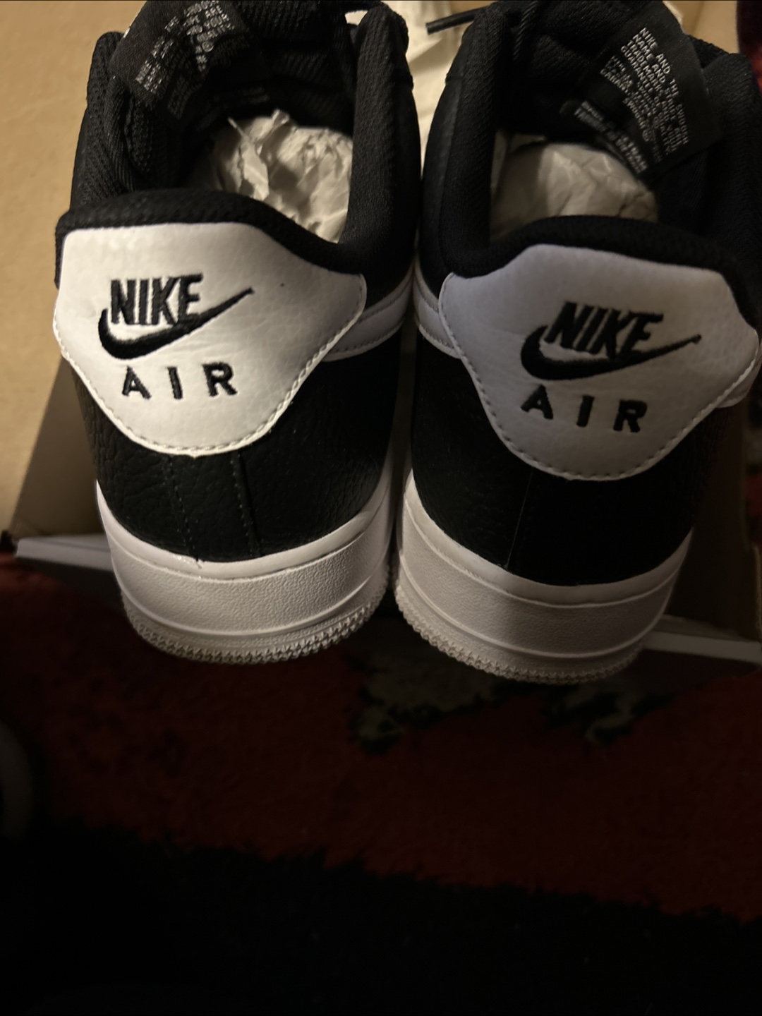 Nike Air Force 1 '07 Black/White - Men's 11 - photo 5