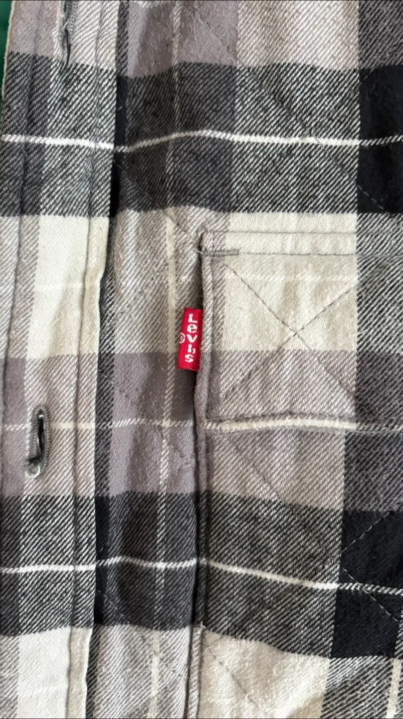 Levi's Lined Flannel Shirt Jacket - Size L image indicator(4)