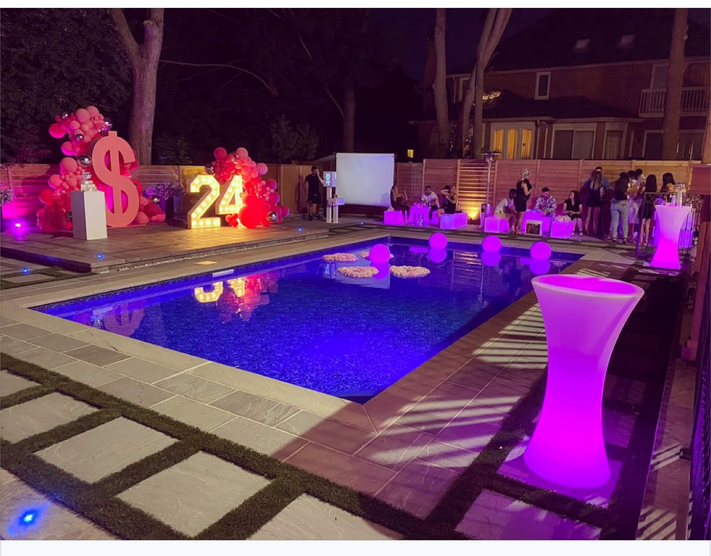 Led Light Bar Tables with 8 Changing Colours