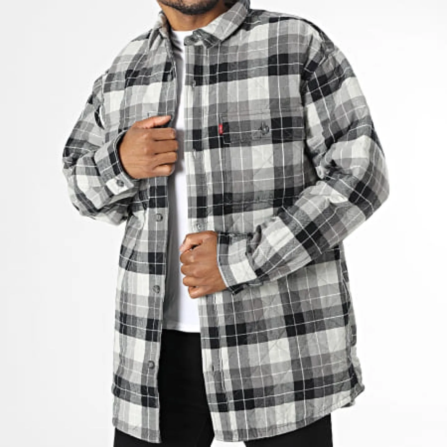 Levi's Lined Flannel Shirt Jacket - Size L thumbnail