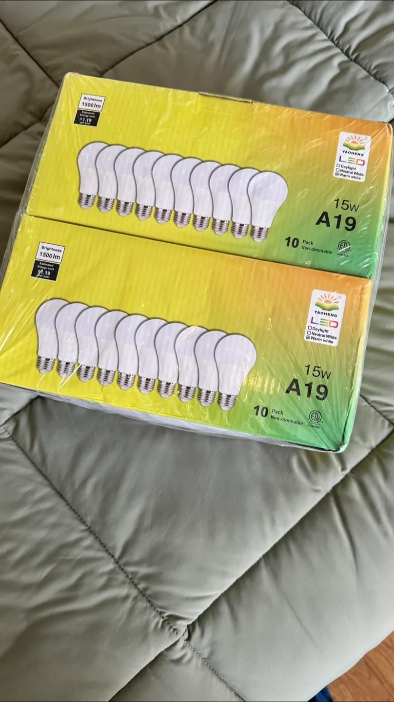 New Yaosheng 15W A19 LED Bulbs (10 Pack) thumbnail