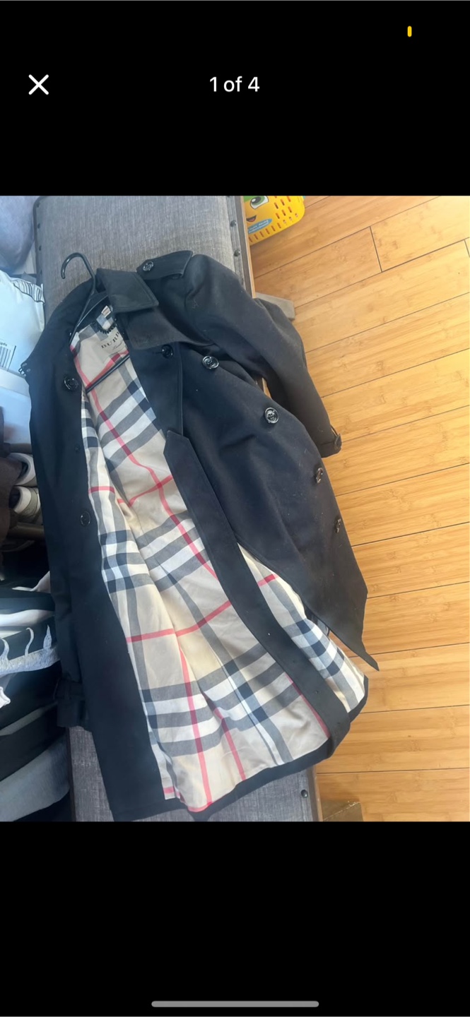Burberry Black Trench Coat