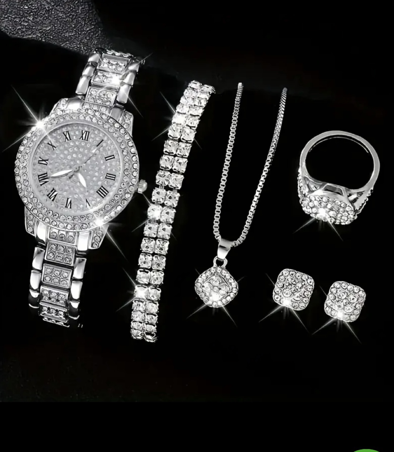 Jewellery Set - Watch, Bracelet, Necklace, Ring, Earrings
