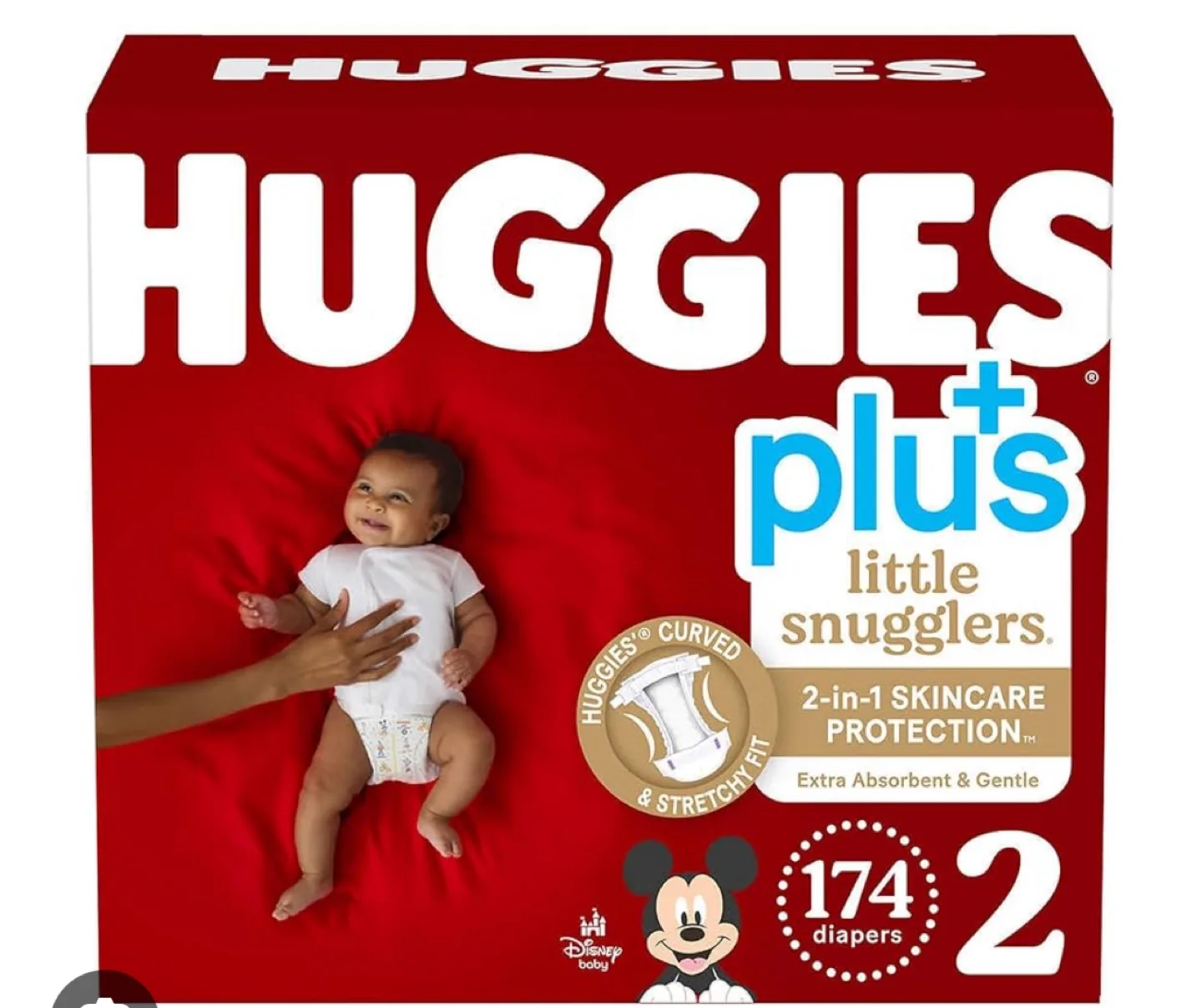 Huggies Plus Little Snugglers Diapers - Size 2, 174 Count thumbnail