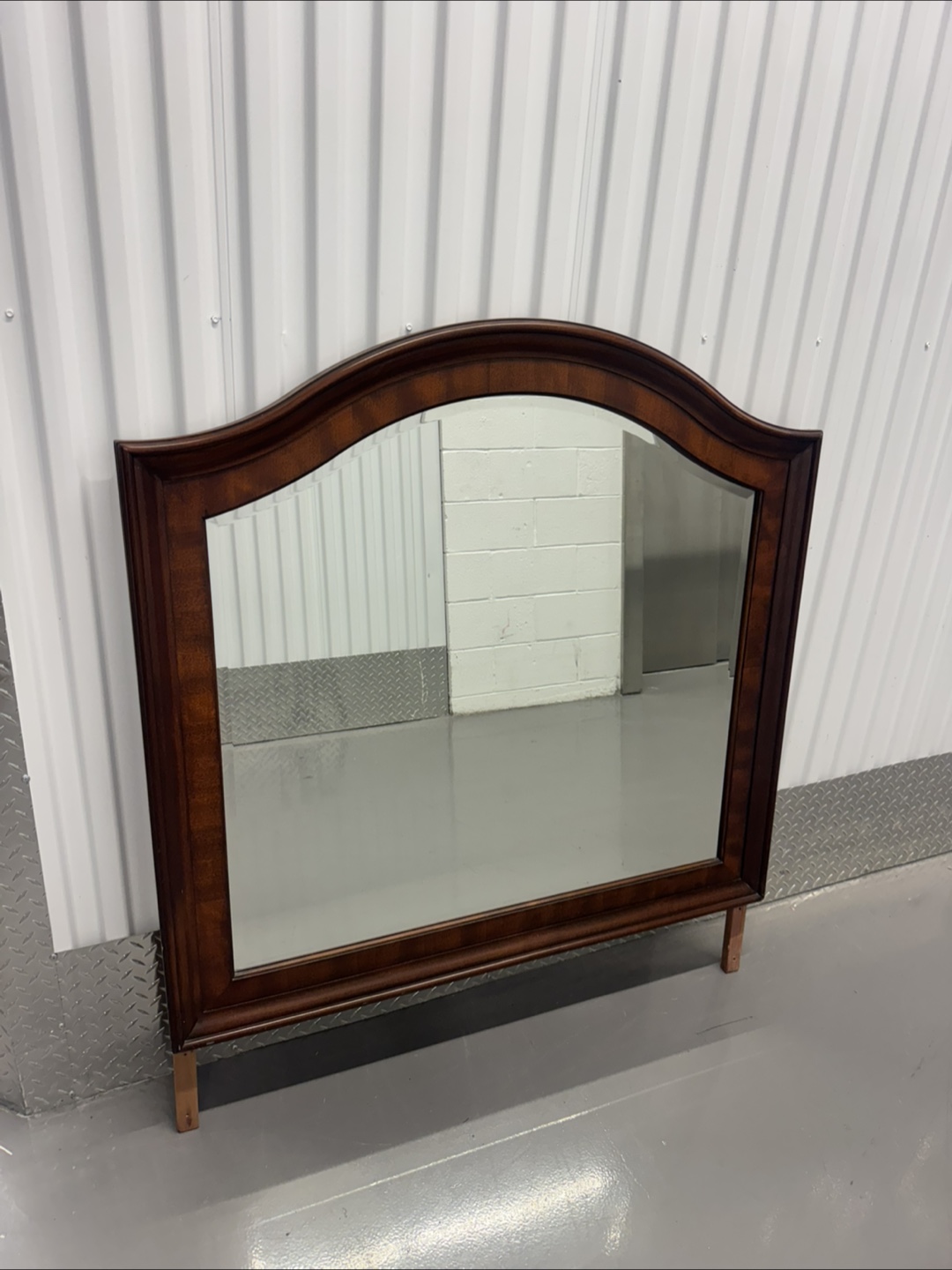 Brown Framed Wall Mirror - photo 2
