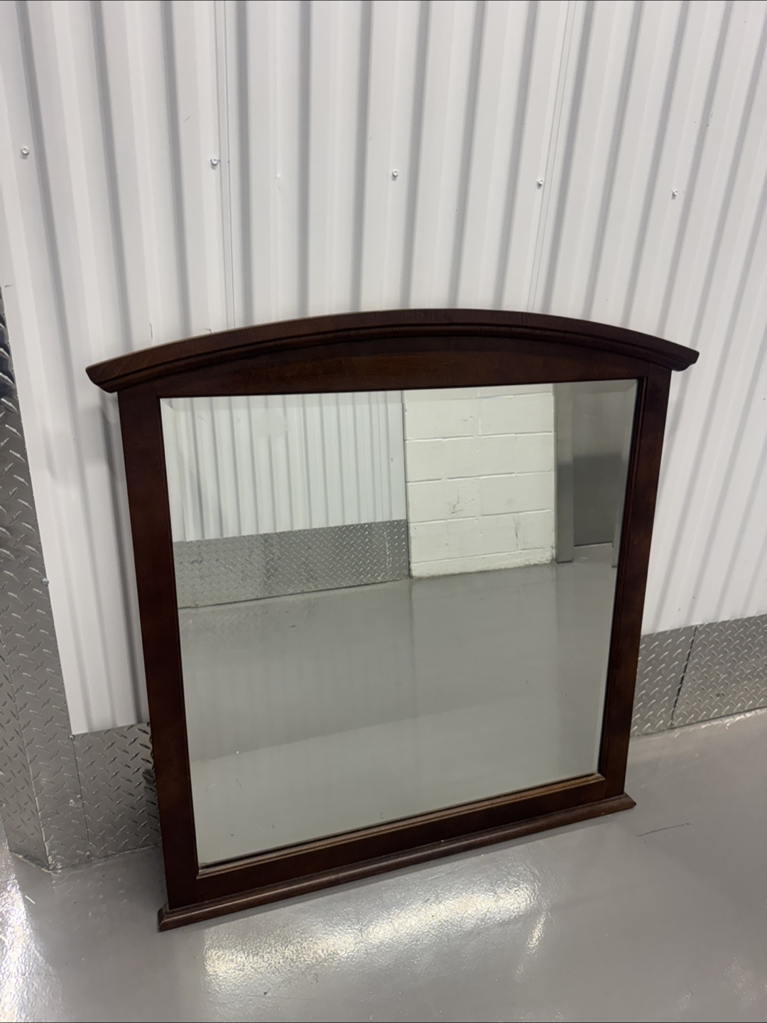 Brown Framed Wall Mirror - photo 3