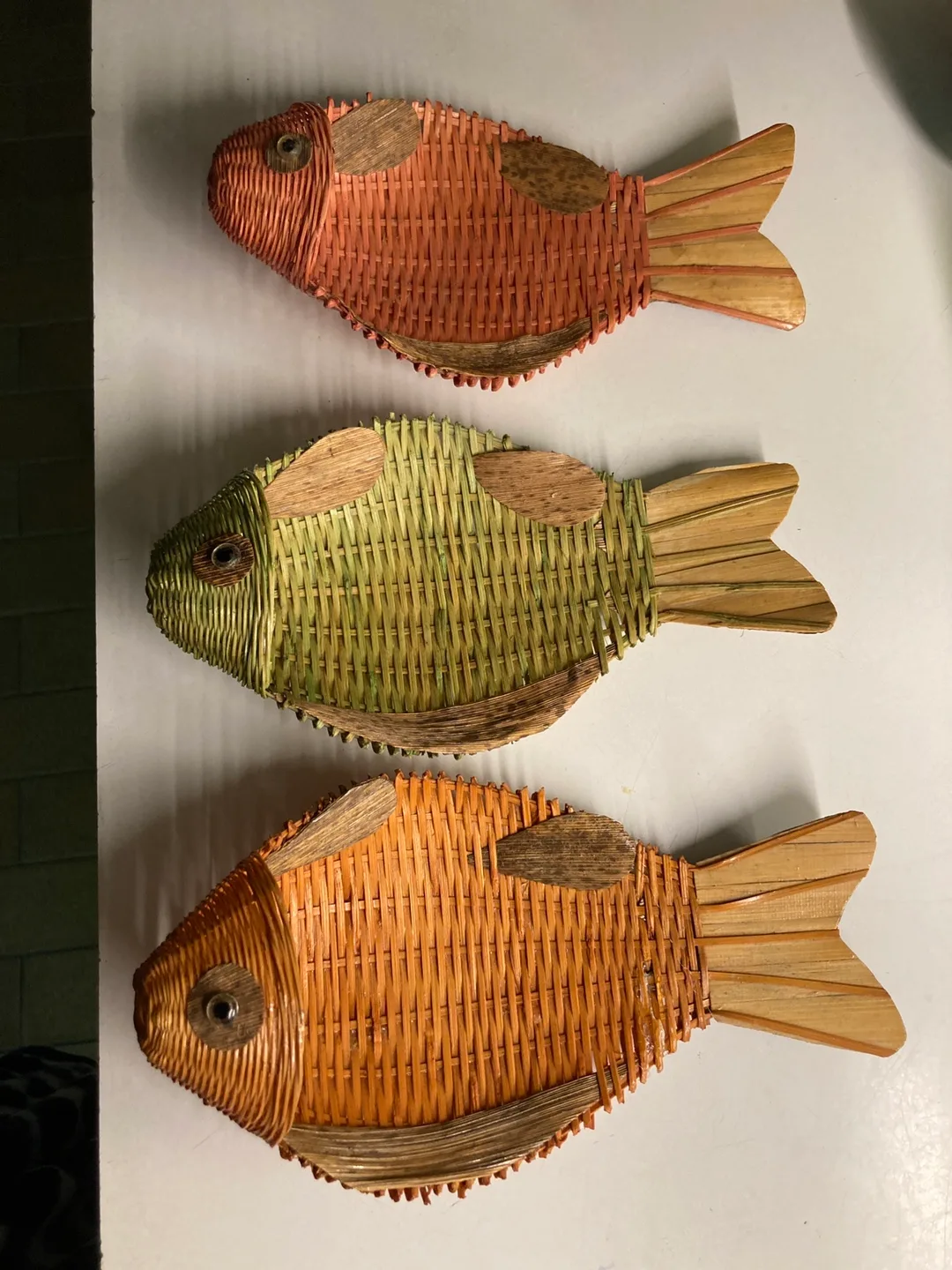 Wicker Fish Baskets (Set of 3) thumbnail