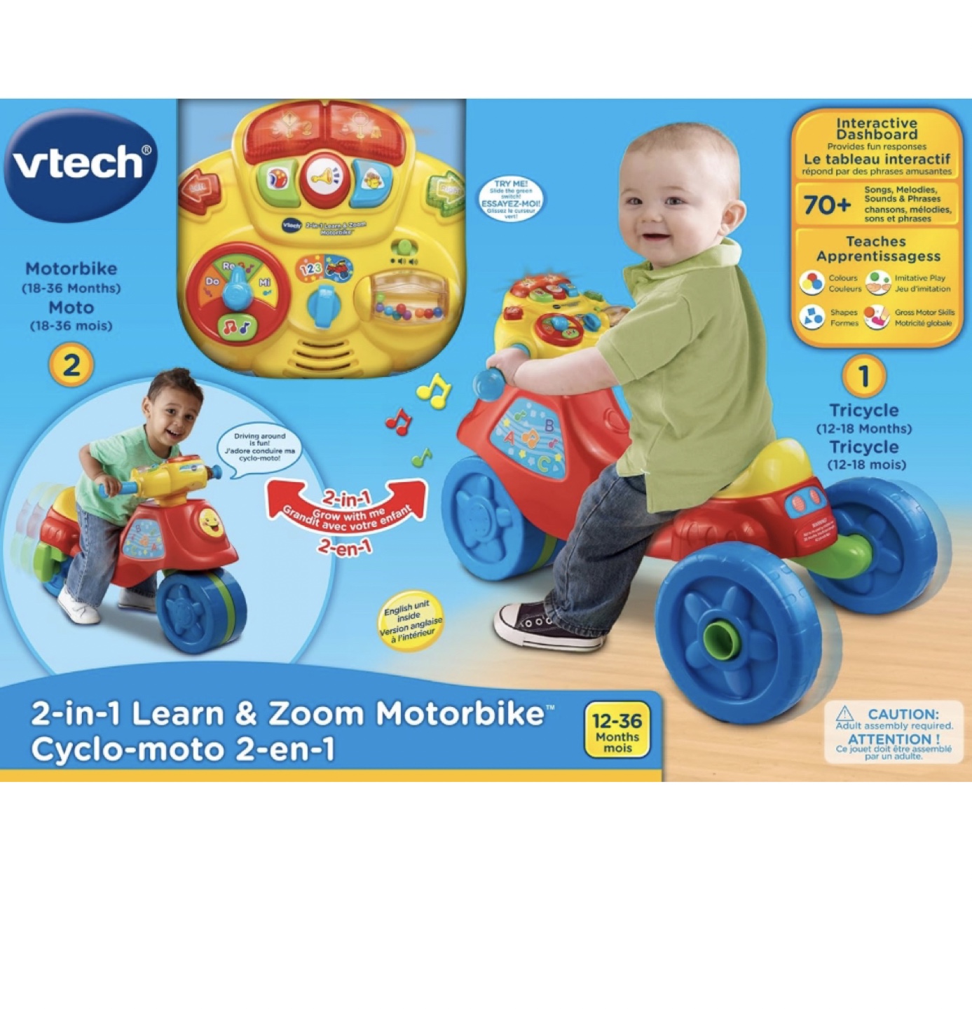 VTech 2-in-1 Learn & Zoom Motorbike - photo 2