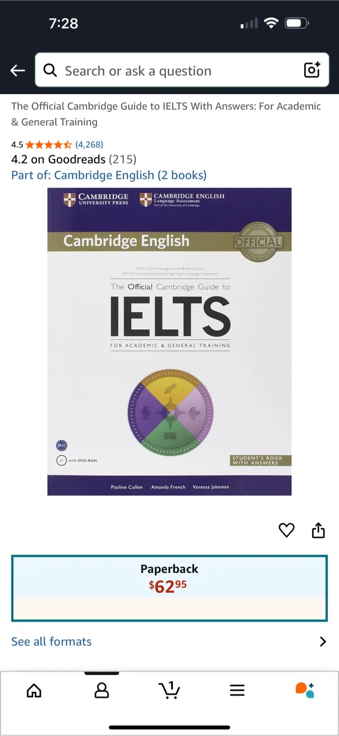 Cambridge English IELTS Book with DVD-ROM image indicator(3)