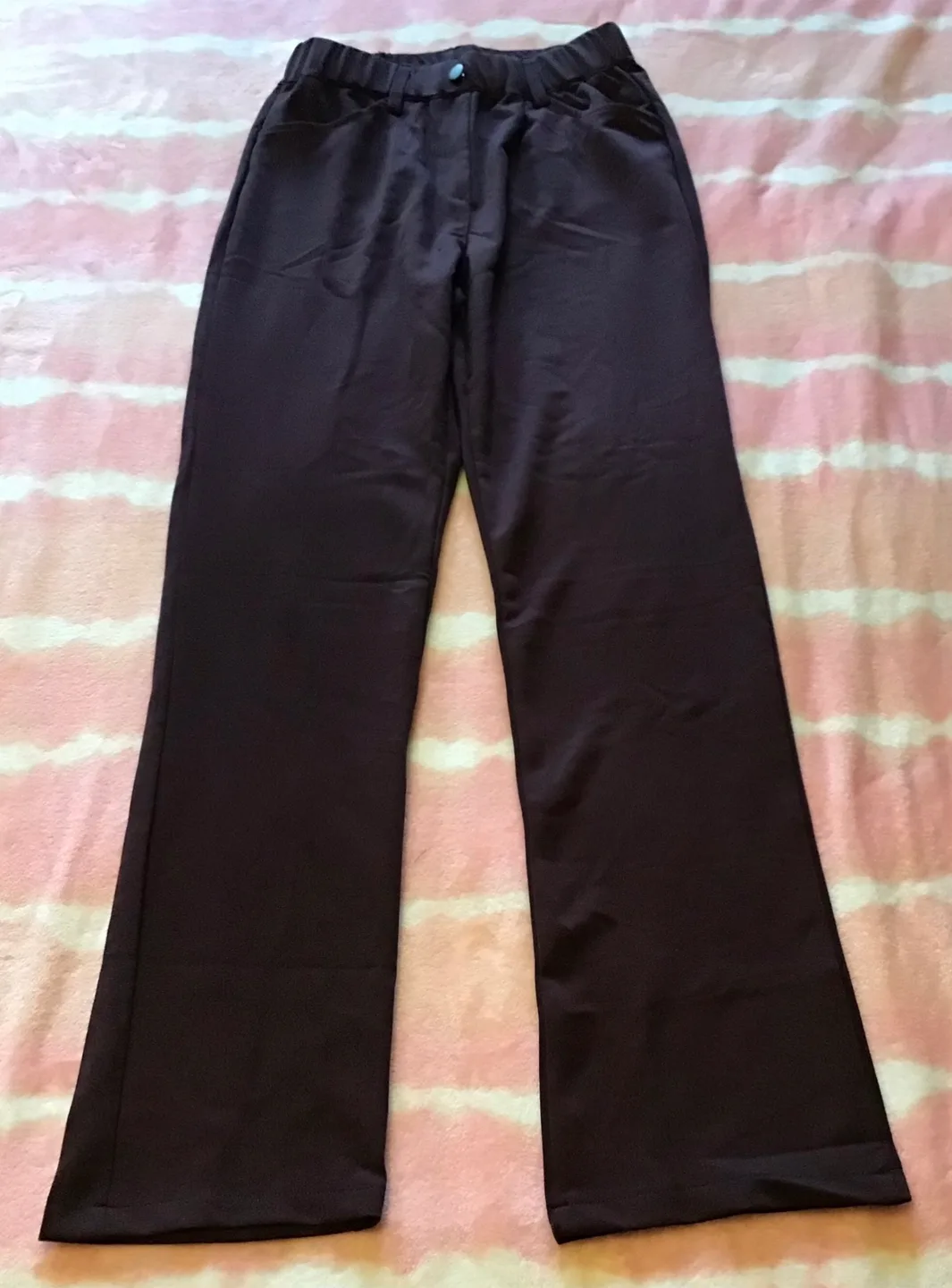 🤩 Sepia Elastic Waist Trousers Size S thumbnail