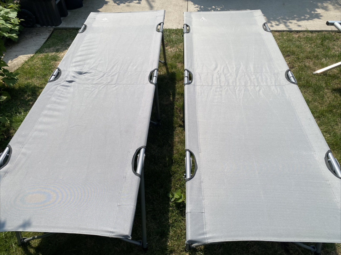 Woods Instant Portable Folding Camping Cot Bed, Grey - photo 2