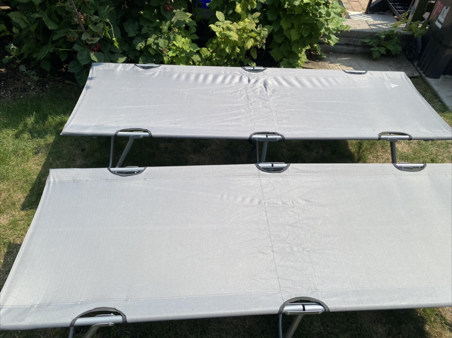Woods Instant Portable Folding Camping Cot Bed, Grey - photo 3