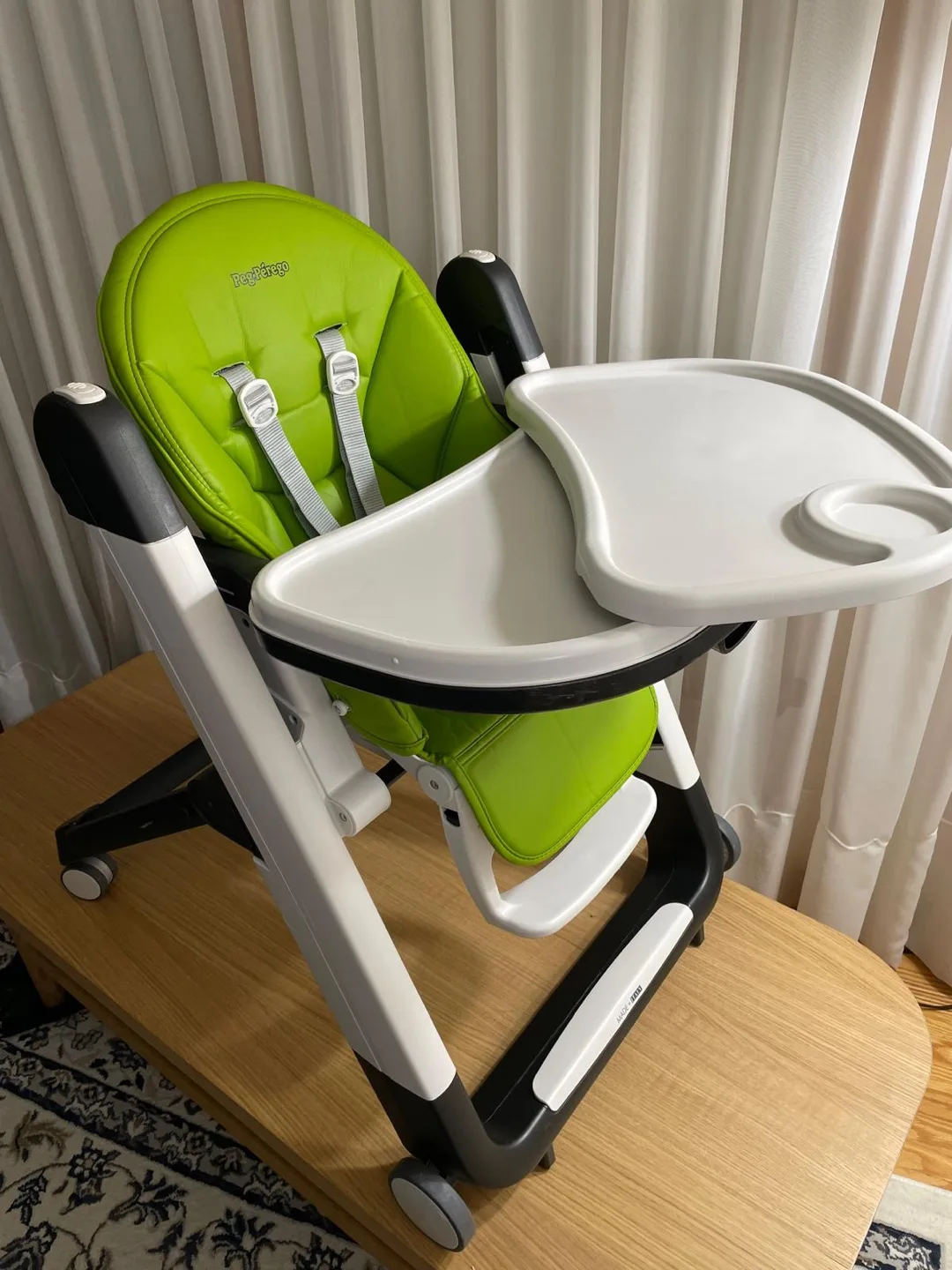 ✨LIKE NEW ✨ Peg Perego Siesta High Chair - Green thumbnail
