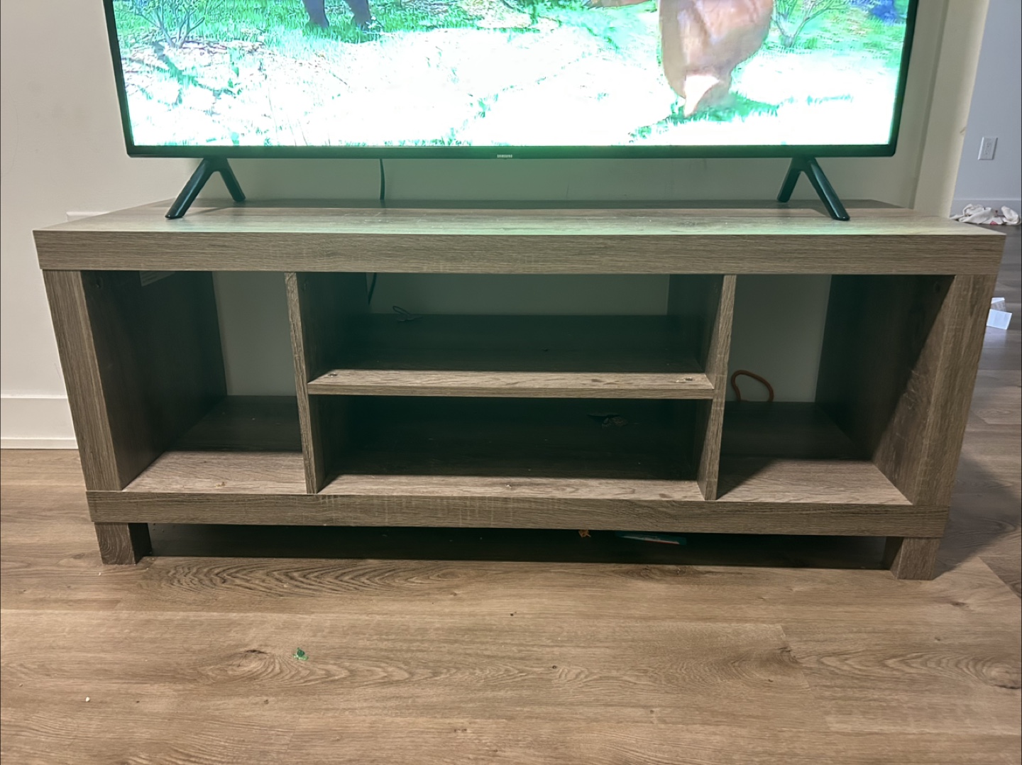 TV Stand + 2 Collapsible Fabric Storage cube + Bed Risers - photo 3
