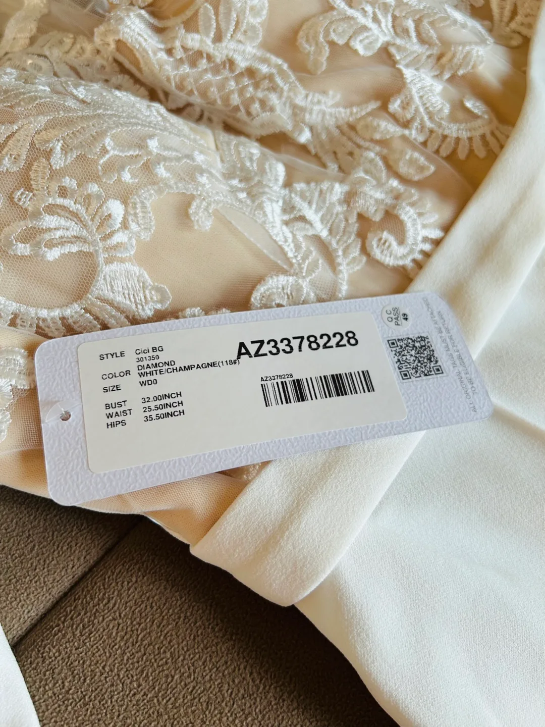 White Lace Wedding Jumpsuit image indicator(2)