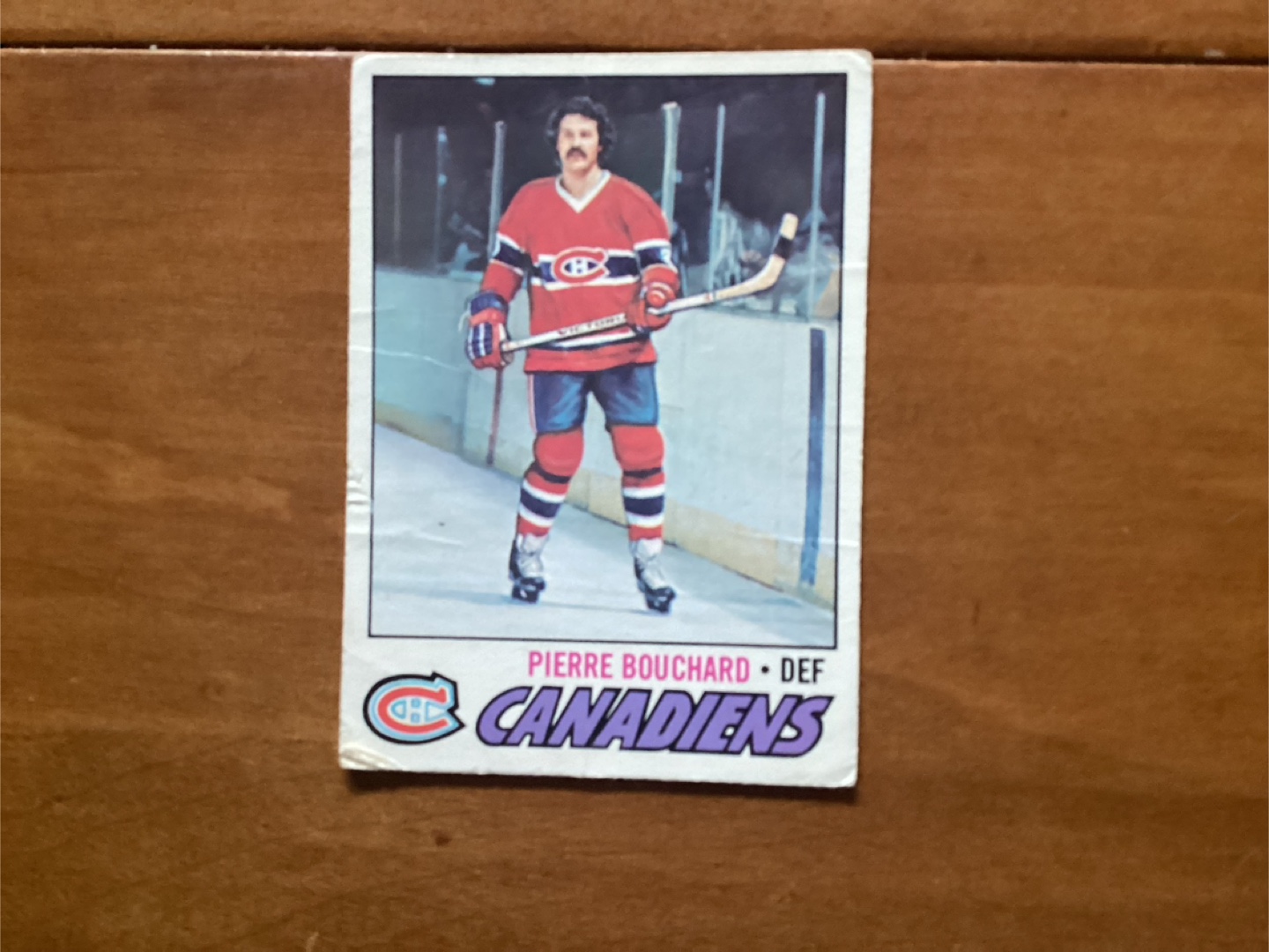 1977-78 O-PEE-CHEE PIERRE BUTCH BOUCHARD Card # 20
