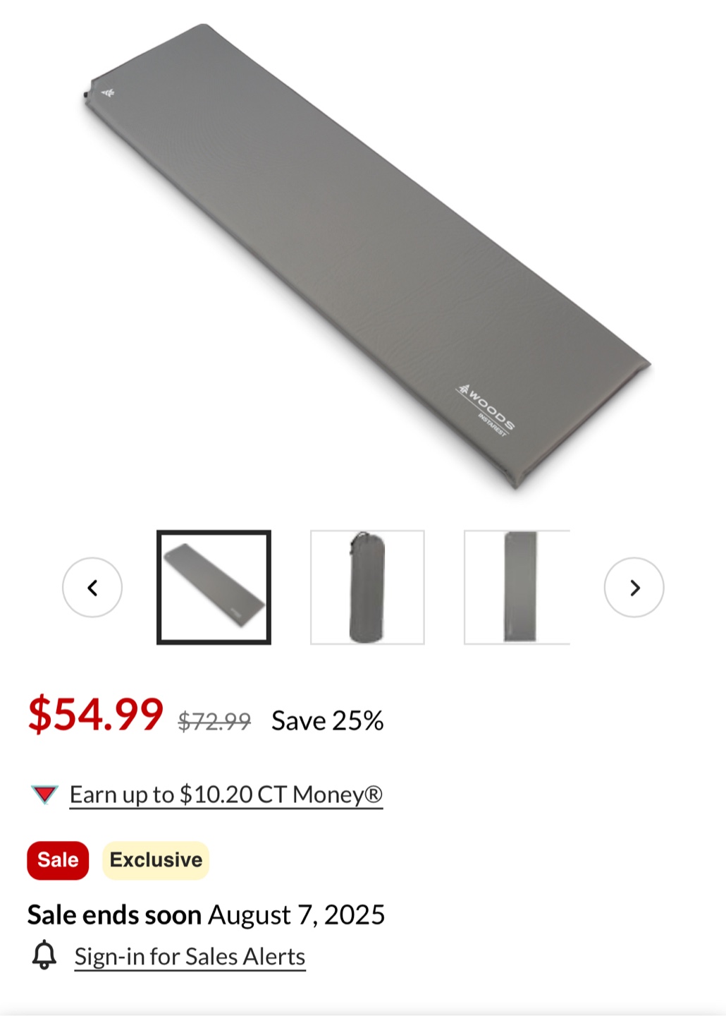 Woods Instarest I Sleeping Pad - dark green - photo 4