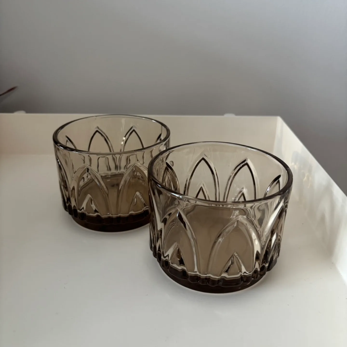 Set of 2 Buchanan Smoked Double Old-Fashioned Glass by CB2 thumbnail