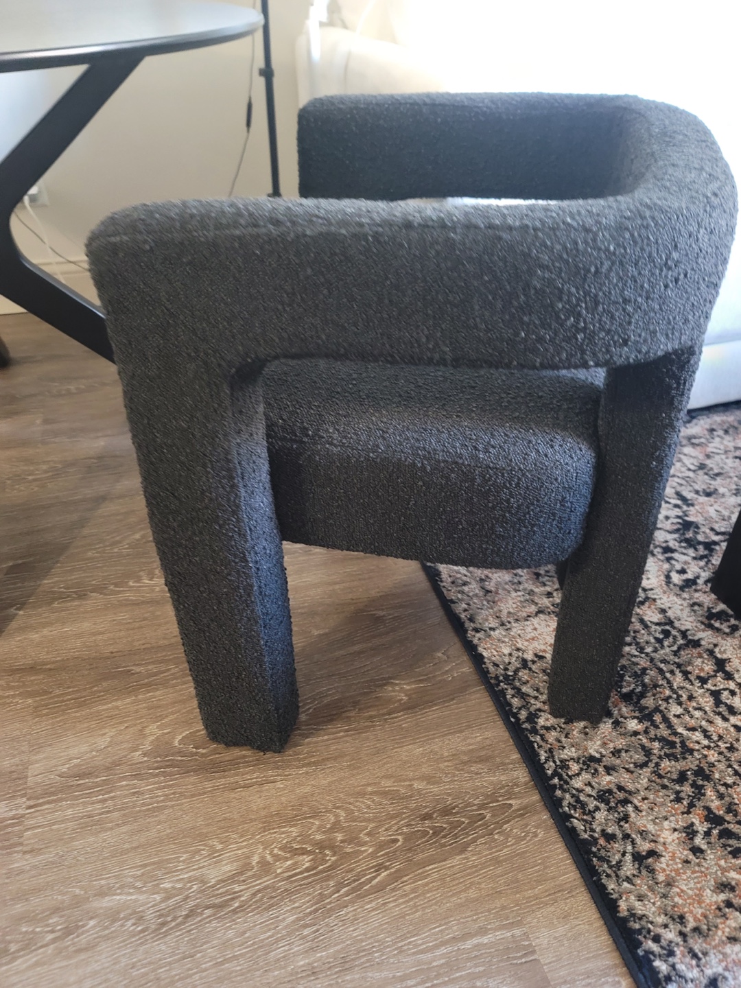CB2 Boucle Black Chair - price for 1 - photo 3