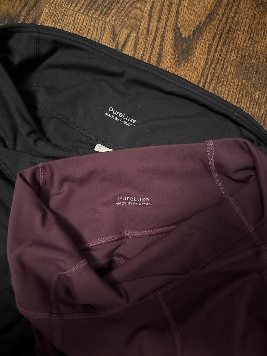 Fabletics PureLuxe Leggings - Black & Burgundy - photo 3