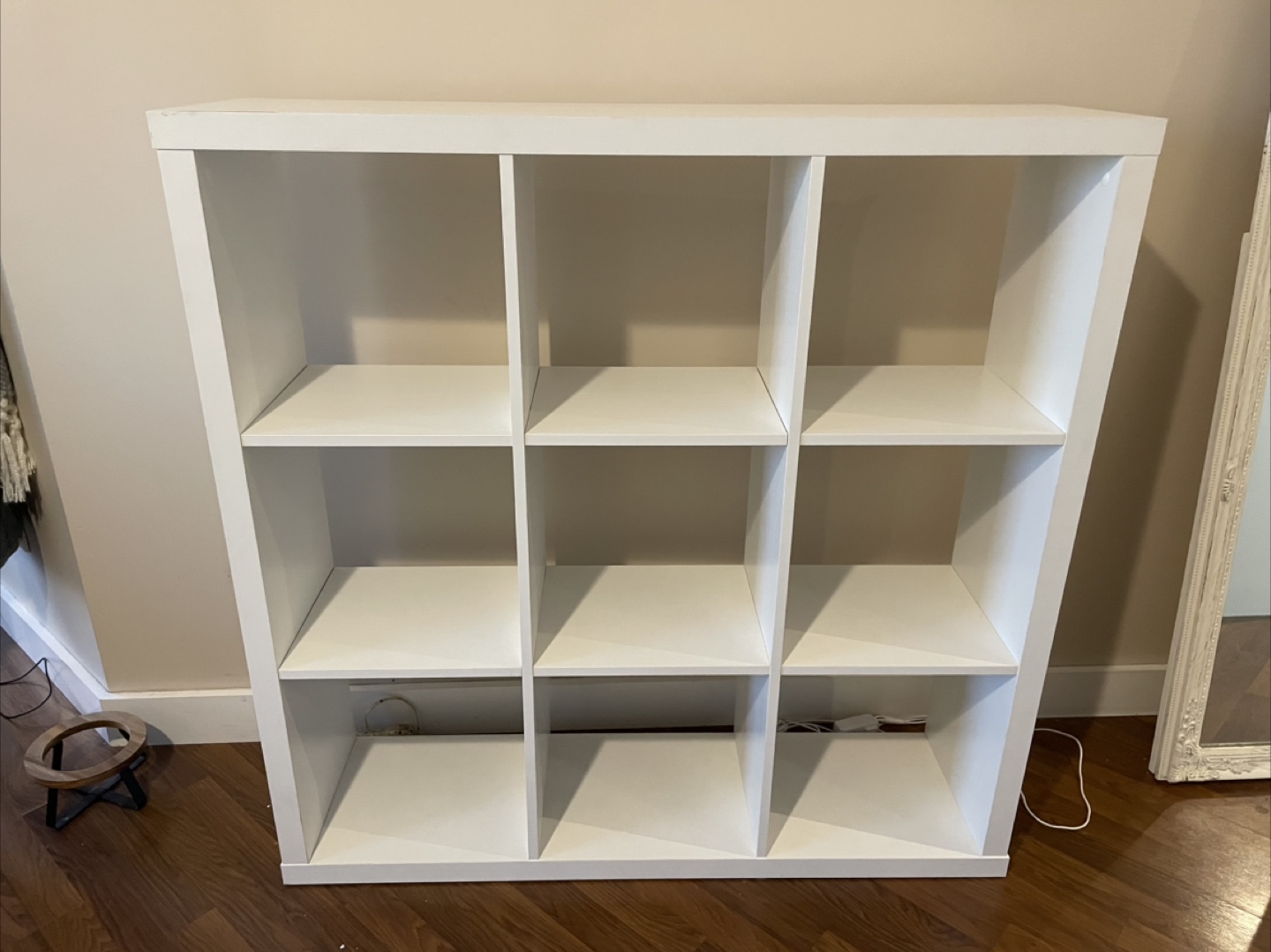 White 9-Cube Storage Shelf from Jysk